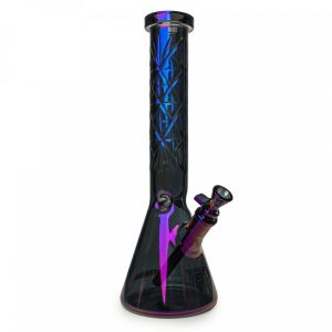 Red Eye Tek 15'' 7mm Traditions Series Hobstar Beaker Bong - Metallic Blue