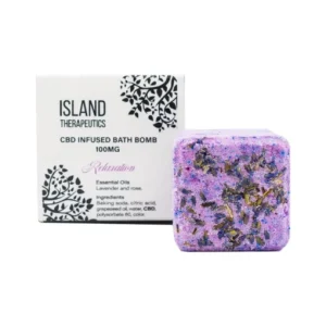 CBD Infused Bath Bombs 100mg (Island Therapeutics)