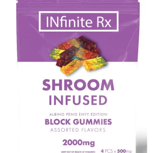 INfinite Rx Shroom Infused Albino Penis Envy Edition Block Gummies Edibles