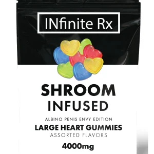 INfinite Rx Shroom Infused Albino Penis Envy Edition Large Heart Gummies Edibles 4000mg